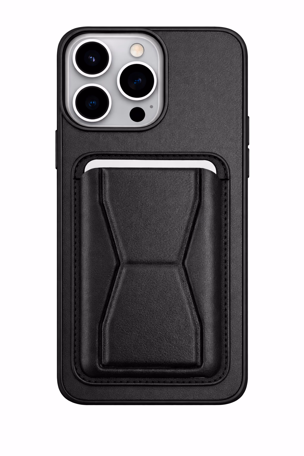 iPhone 15 Pro - GeoCard Stand Case - Black